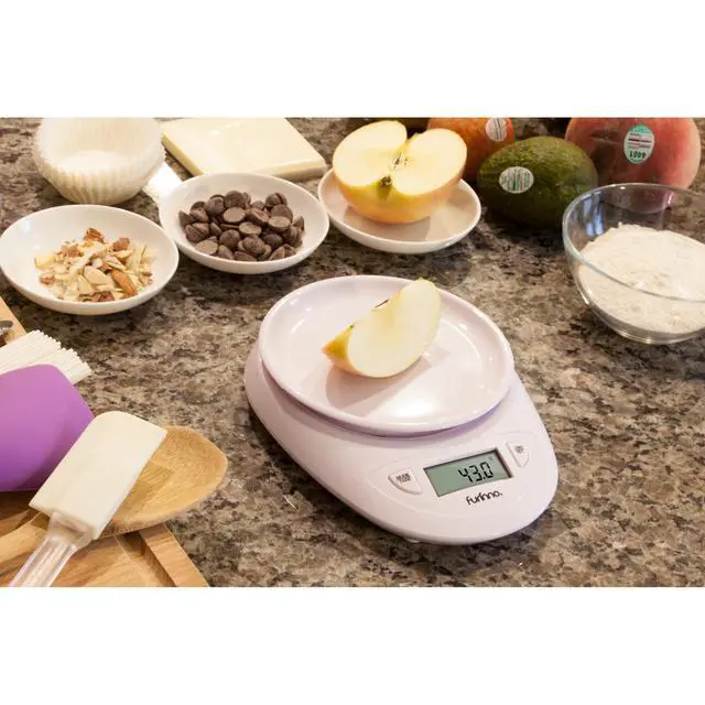 Alt view image 2 of 6 - Furinno DaPur Precision Kitchen Scale, Digital Weight Food Scale, White