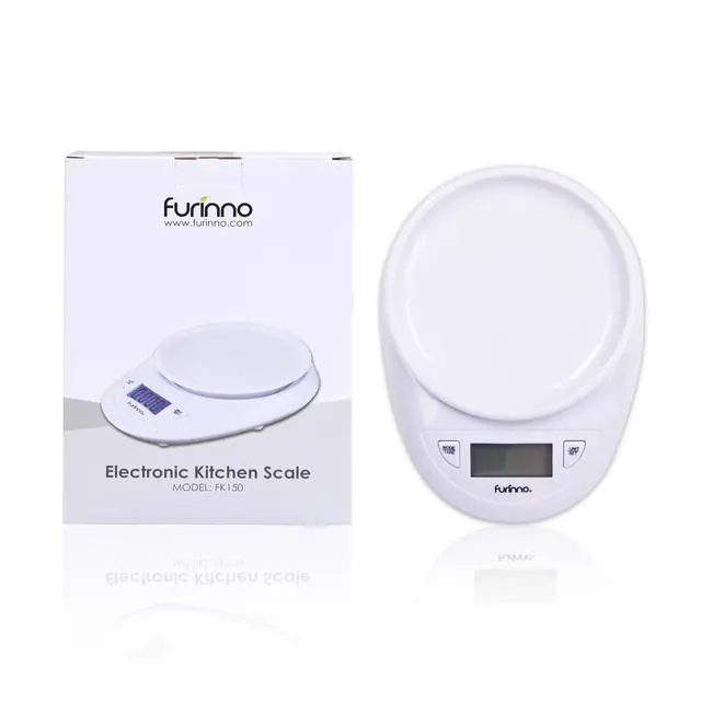 Alt view image 5 of 6 - Furinno DaPur Precision Kitchen Scale, Digital Weight Food Scale, White