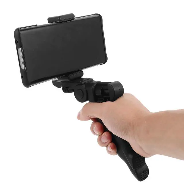 Alt view image 3 of 7 - COHEALI Phone Tripod Stand Adjustable Mobile Phone Holder with Telescopic Pole Lightweight Tabletop Tripod for Video Calls Watching Videos Home Office Dorm School Use