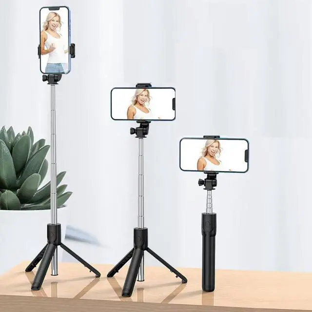 Alt view image 5 of 7 - 28" Phone Tripod & Selfie Stick Travel Tripod for iPhone Selfies, with Phone Holder 360°Rotation Selfie Stick Extendable for Travel/Selfie/Vlog, Compatible with iPhone/Android