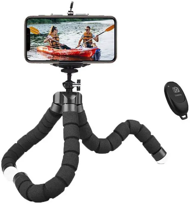 Main image of Tatibana Mini Tripod, Sponge Tripod with Flexible Bracket with Wireless | Mini sponge tripod, made of thicker premium metal, flexible and rotatable, mobile phones, cameras travel tripod, durable