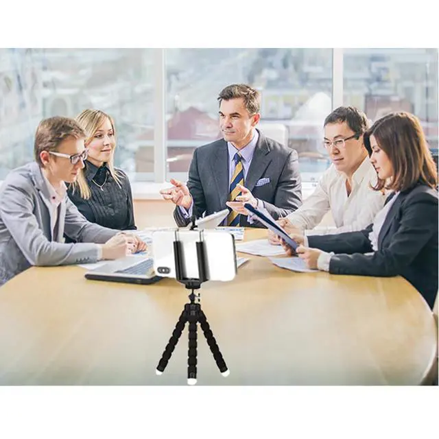Alt view image 6 of 7 - Tatibana Mini Tripod, Sponge Tripod with Flexible Bracket with Wireless | Mini sponge tripod, made of thicker premium metal, flexible and rotatable, mobile phones, cameras travel tripod, durable