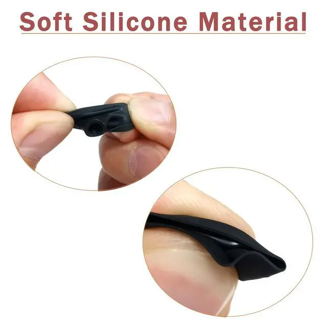 Alt view image 3 of 5 - Universal Silicone Replacement Ear Tips for 4.5-7mm Nozzle, Secure Fit | 3 Pairs S/M/L, Earbuds Tips Noise Isolating, Comfortable & Case-Compatible for in Ear Earphones, Black