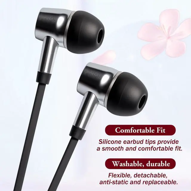 Alt view image 5 of 7 - Hariendny 15 Pairs Silicone Ear Bud Replacement Pieces Earbuds Ear Tips Replacement Ear Bud Covers S/M/L Sizes Ear Gels Soft Earphones Earbuds Black Ear Cushion Ear Bud Tips Replacement Kit