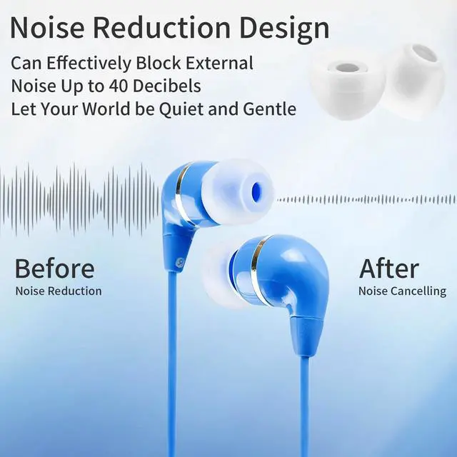 Alt view image 4 of 7 - 24 Pairs Silicone Ear Bud Replacement Tips,Earbud Tips Covers S/M/L Sizes | Universal Earbud Covers Compatible with Most in-Ear Headphones, Noise Isolation Ear Gels Cushion Replacement Kit
