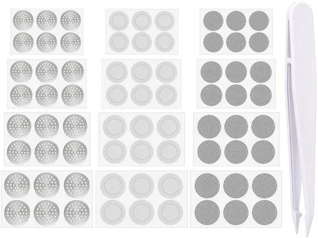 Main image of Amabro 72Pcs Earbuds Dust Filter Replacement Kit with Tweezers Dust Proof | Earphones Microphone Mesh Accessories in Ear Headphone Filter Anti-Dust & Sweat-Resistant (4mm 4.3mm 4.8mm 5mm)