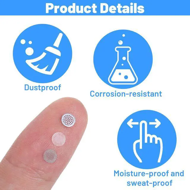Alt view image 5 of 7 - Amabro 72Pcs Earbuds Dust Filter Replacement Kit with Tweezers Dust Proof | Earphones Microphone Mesh Accessories in Ear Headphone Filter Anti-Dust & Sweat-Resistant (4mm 4.3mm 4.8mm 5mm)
