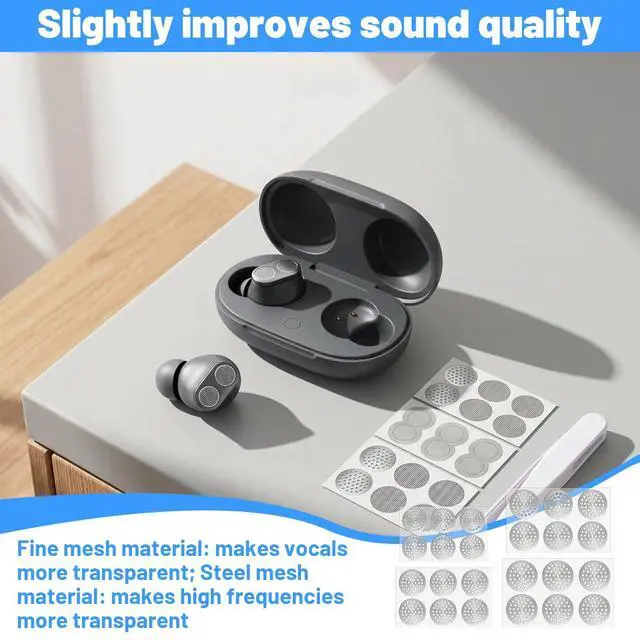 Alt view image 6 of 7 - Amabro 72Pcs Earbuds Dust Filter Replacement Kit with Tweezers Dust Proof | Earphones Microphone Mesh Accessories in Ear Headphone Filter Anti-Dust & Sweat-Resistant (4mm 4.3mm 4.8mm 5mm)