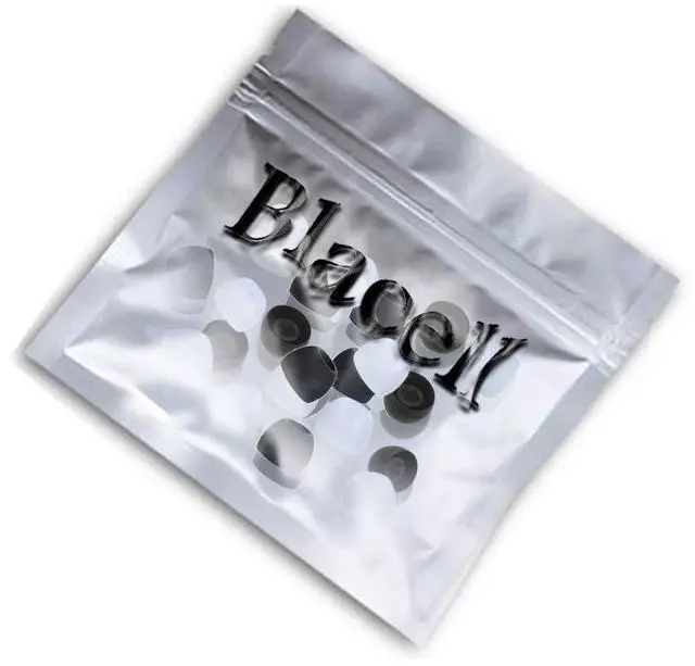 Alt view image 4 of 5 - 20 Pcs Medium Silicone Earbud Cap Tip Cover Replacement - 10 Black, 10 Clear Title