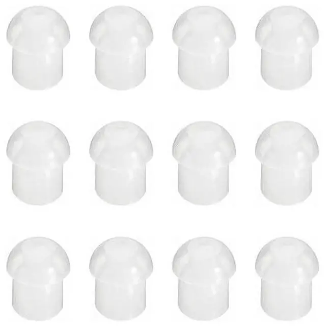 Main image of Zotech Replacement Standard Mushroom Earbud Ear Tips for Motorola Kenwood Two Way Radio Coil Tube Audio Kits/Transparent Acoustic Tube Earpieces