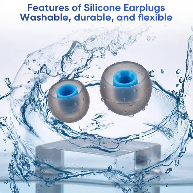 Alt view image 5 of 7 - 54Pcs Silicone Earbud Replacement Tips, S/M/L Ear Bud Tips, Rubber Earbud Covers Compatible with Most Earphones (Inner Hole 3.8mm-5.1mm)