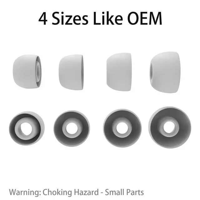 Alt view image 2 of 5 - Vykyntow 8 Pairs Replacement Silicone Ear Buds Tips Compatible with Loop Quiet/Engage/Experience/Switch, Vosaf, Bigood, FUNSOUND, Yawsoy Earplugs, Fits in Case, with 3-in-1 Cleaner Kit, XS/S/M/L