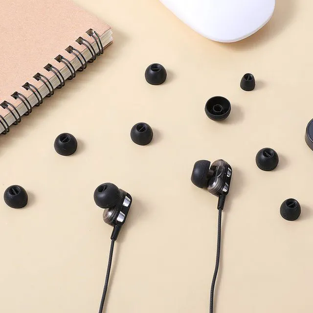 Alt view image 4 of 7 - Extra Small Earbuds Tips Replacement Earbud Tips Soft Silicone Earbuds for in-Ear Headphones Extra Small Ear Tips for in Ear Earbuds(12 Pairs,Black)