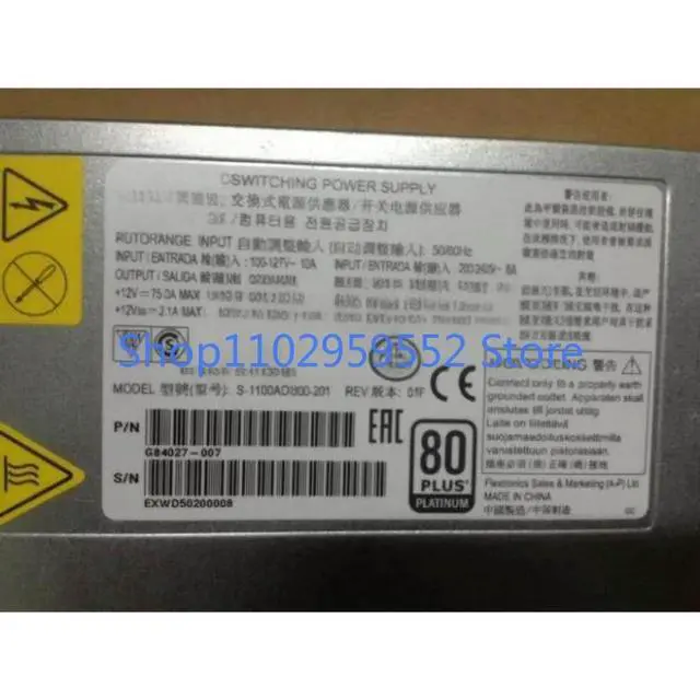 Alt view image 2 of 4 - 1Pcs for 1100W server power supply S-1100ADU00-201 G84027-007
