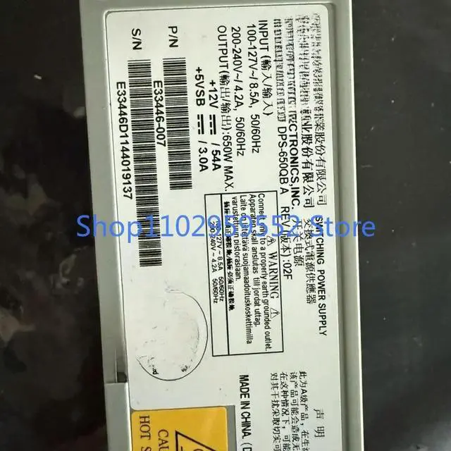 Alt view image 2 of 4 - 1pcs for DPS-650QB A 650W Redundant Power Supply