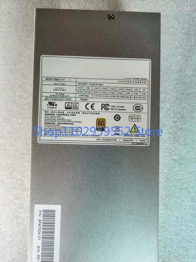 Alt view image 3 of 6 - 1Pcs for FSP700-802UQ 700W 2U server power supply