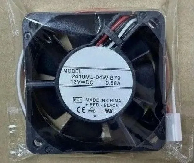 Main image of 2410ml-04w-B79 6025 6cm 12v 3 Wire Speed Double Ball Fan Expedited shipping