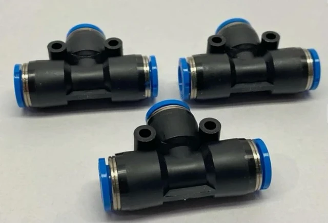 Main image of 1PCS QST-8 Push In T Connector 8mm OD Tube Fast transport