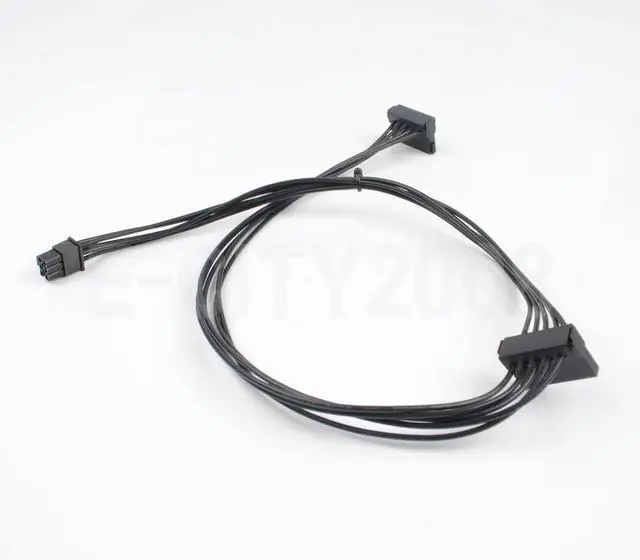 Alt view image 3 of 6 - 1pcs Mini 6 Pin to 2 SATA 15PIn Power Supply Cable for Vostro 3070 3670