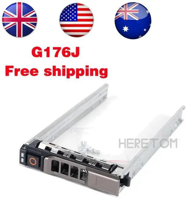 Main image of Heretom US/UK/AU 2.5" SAS/SATA HDD Tray Caddy Seld G176J For R510 R520 R610 R620 R710 R720 Hard Drive Caddy Bracket