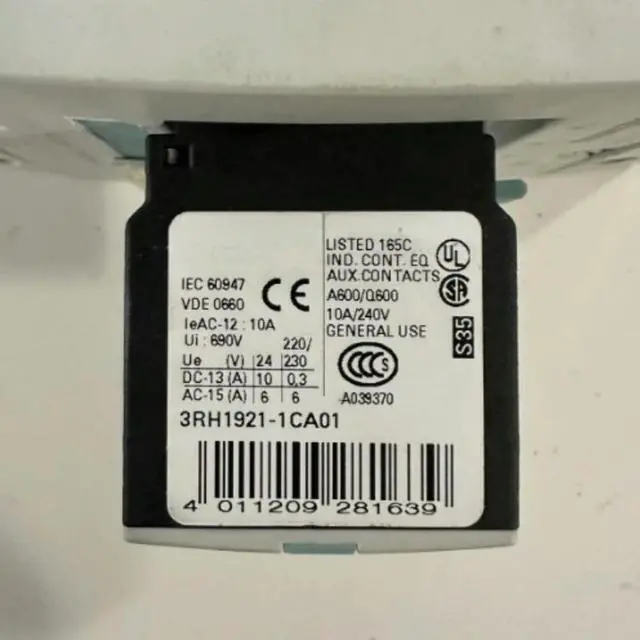 Main image of 3RH19211CA01 3RH1921-1CA01 auxiliary switch Fast delivery