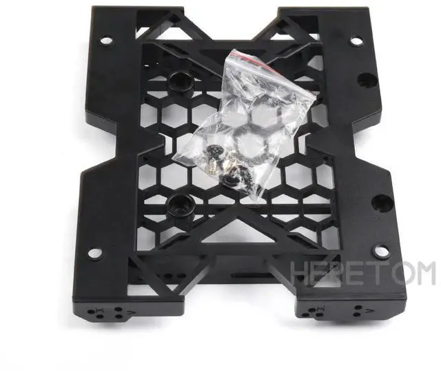 Main image of 5.25" to 3.5" 2.5" SSD HDD Adapter Bracket Cooling PC Fan Mounting Bracket W/screws