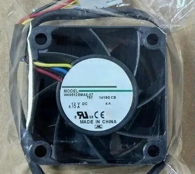 Main image of W40S12BMA5-57 DC 12V 0.12A 40x40x28mm 3-Wire Server Cooling Fan Fast delivery