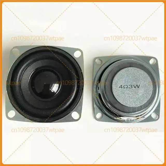 Alt view image 2 of 3 - For 2 Inch 52mm Square Full Range Speaker 4Ohm 3W Mini Audio Amplifier Loudspeaker Replacement Part