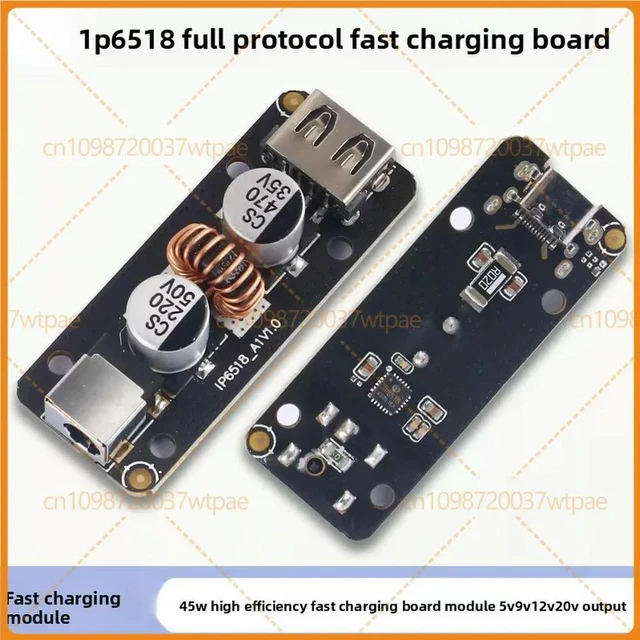 Main image of For IP6518 Fast Charging Module Full Protocol Support, 5V 9V 12V 20V Output QC3.0 FCP MTK High Efficiency Charging Board
