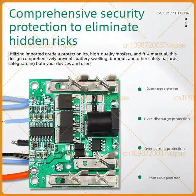Alt view image 2 of 3 - 2pcs For Luxiaoban 5S 21V Makita Wired Protection Board Power Tool Replacement Part