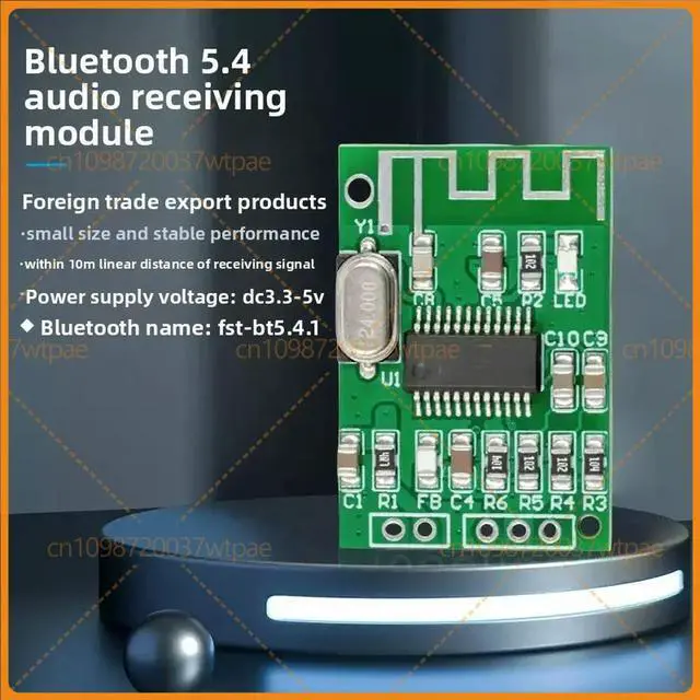 Alt view image 2 of 3 - 2pcs For Mini Bluetooth 5.4 Decoder Audio Receiver Module, Lossless HiFi Audio, True 2.0 Dual Channel