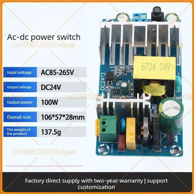 Alt view image 2 of 3 - For 100W 24V 4A High Power AC-DC Bare Switching Power Supply Module, DC Stabilized Board For Industrial Equipment Power Supply