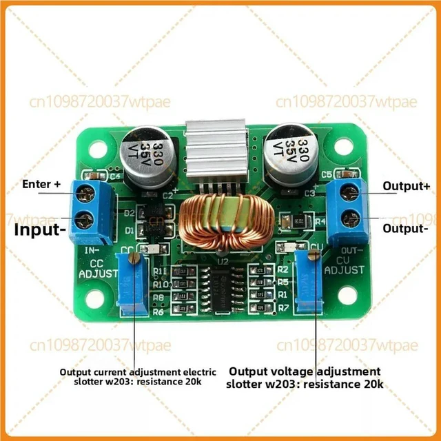 Alt view image 2 of 3 - For DC-DC Step Down Buck Power Module, 12V 24V 30V To 5V 12V 24V Adjustable 2A Constant Voltage Current LED Driver Board