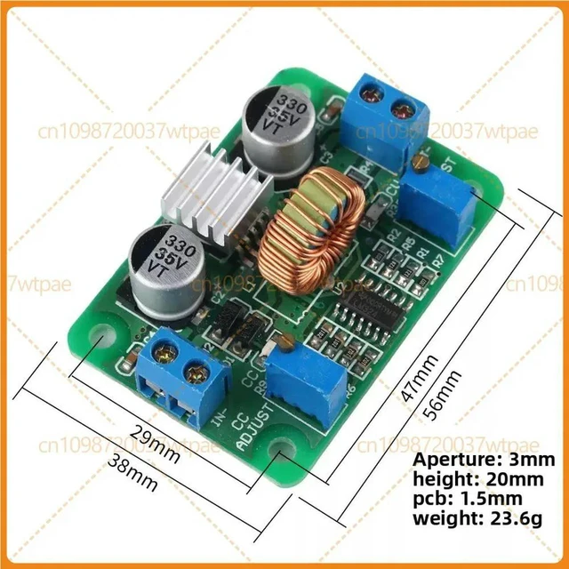 Alt view image 3 of 3 - For DC-DC Step Down Buck Power Module, 12V 24V 30V To 5V 12V 24V Adjustable 2A Constant Voltage Current LED Driver Board