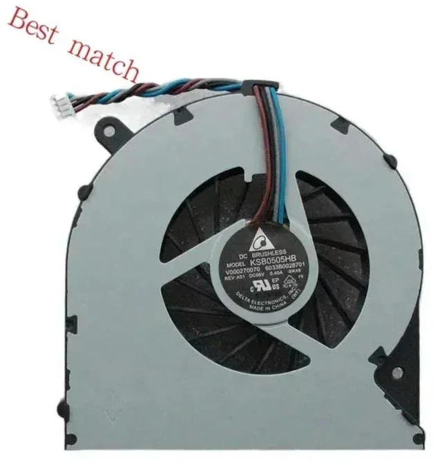 Main image of Laptop CPU Cooling Fan For Satellite C855-S5115 L855-S5119 C50D-A C850-T03B V 000270070 KSB0505HB-BK48