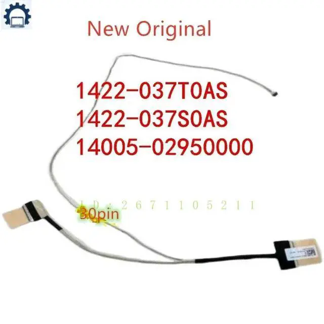 Alt view image 3 of 3 - FORlcd LVDS EDP cable For X412/UA/DA/FA V4000D screen cable display cable 14005- 02950000 1422-037S0A