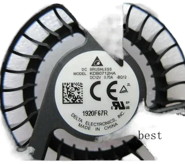Alt view image 3 of 3 - Cooling Fan For LFD NETWORK SBB PIM-B Setback Box Media Player MODEL KDB0712HA DC12 0.70A -BQ12