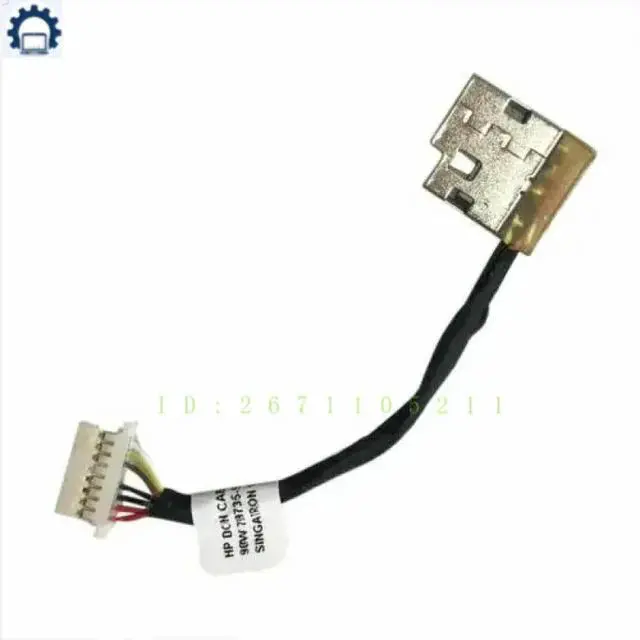 Alt view image 3 of 6 - DC in Jack Charging Port Connector wire Cable For 14-dq0040nr L22528-001