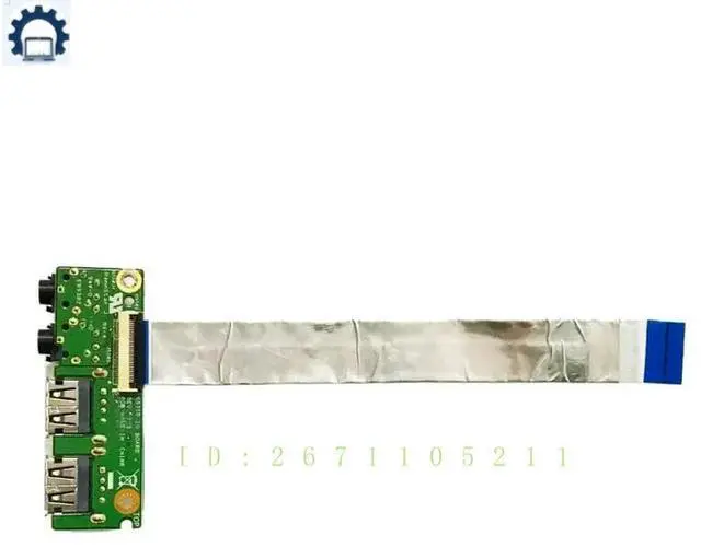 Alt view image 2 of 4 - For K53 K53SV A53S X53S K53S K53SD P53S P53Sj K53E X53E A53E Laptop Audio USB Board With Cable