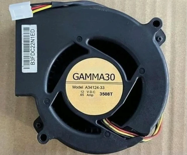 Main image of GAMMA30 A34124-33 DC 12V 0.65A 97x97x33mm 3-Wire Server Cooling Fan Fast delivery