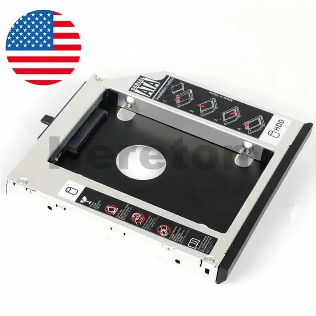 Main image of SATA to SATA 12.7mm 2nd Hard Drive SSD Adapter Optibay For Thinkpad T420 T520 W520 W510 T510 DVD CD-ROM Optical Bay