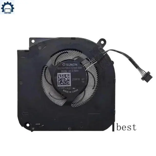 Alt view image 2 of 3 - Laptop CPU GPU Cooling Fan For THER7GK5M6-1411 GK5MP6O EG75070S1-1C100-S9A DC5V 2.50W 4Pin