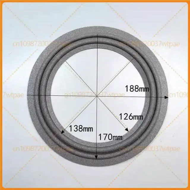 Alt view image 3 of 3 - For Hyundai Car Subwoofer JBL 7 Inch Double Ring Grey Foam Speaker Surround Auto Bass Loudspeaker Repair Replacement Parts