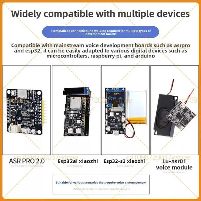 Alt view image 3 of 3 - 3pcs For 3W 8Ohm Plastic Speaker 3070 Mini Loudspeaker With Terminal For Voice Recognition Audio Module