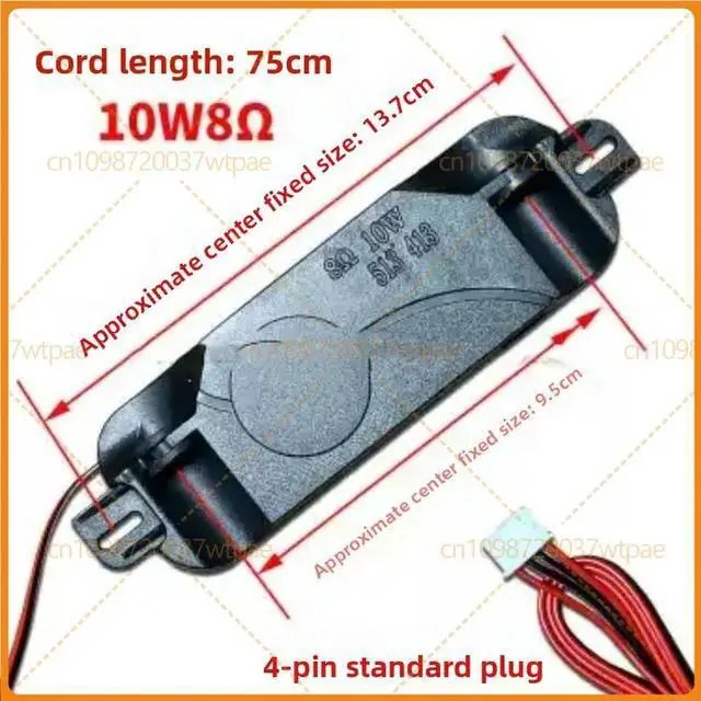Main image of 2pcs For LCD TV Speaker 513-413 Dual Size Universal Assembly Speaker 8Ohm 10W Small Audio Box Replacement