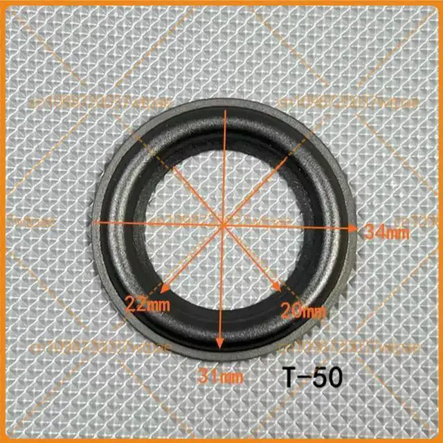 Alt view image 3 of 3 - 5pcs For 1 Inch Speaker Rubber Surround OD 34mm Fit Laptop Luminous Bluetooth Speaker Repair Replacement Edge