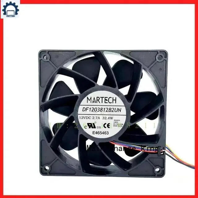 Main image of FORCooling Cooler Fan 4-Wire for MARTECH DF1203812B2UN 12038 12CM 12V 2.7A S7 S9 120x120x38mm