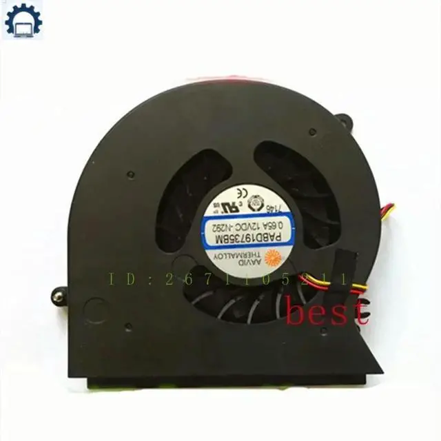 Alt view image 3 of 3 - FORLaptop CPU GPU Cooling Fan For GT72S GT72S GT72VR 1781 1782 N292 N265 N32 2 N348 6QD 6RD Fan 12V 0.65A