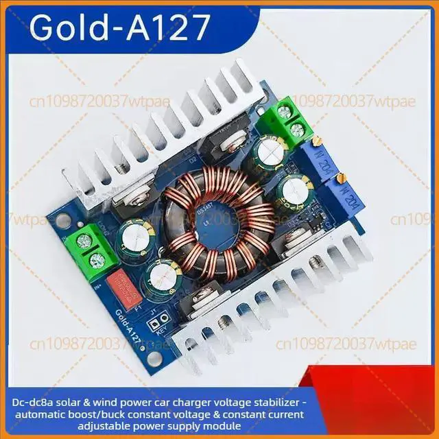 Main image of For Gold-A127 DC8A Solar Vehicle Automatic Buck Boost Power Module Constant Voltage Current Adjustable