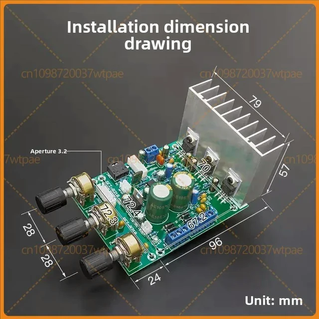 Alt view image 3 of 3 - For Fever Grade 2.1 Subwoofer Amplifier Board 3 Channel TDA2030A DIY Kit, Compatible With LM1875